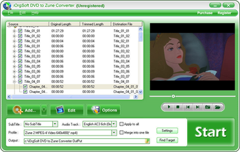 iOrgSoft DVD to Zune Converter screenshot 2