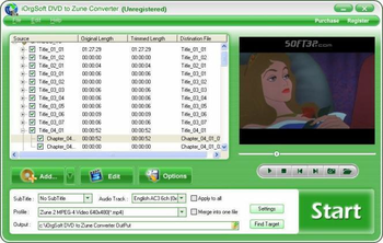 iOrgSoft DVD to Zune Converter screenshot 3