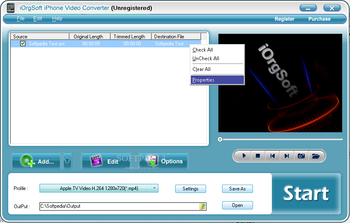 iOrgSoft iPhone Video Converter screenshot