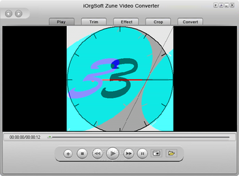iOrgSoft Zune Video Converter screenshot