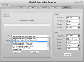 iOrgSoft Zune Video Converter screenshot 5