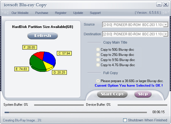 iovSoft Blu-ray Copy screenshot 3