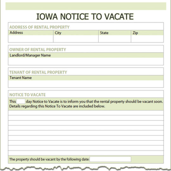 Iowa Notice To Vacate screenshot