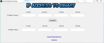 IP Address Binary Converter screenshot