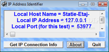 IP Address Identifier screenshot