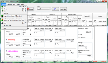 IP Camera CCTV Calculator (formerly CCTVCAD Calculator) screenshot 2