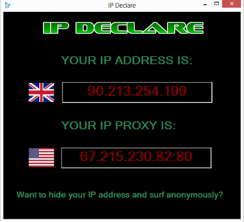IP Declare screenshot