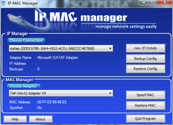 IP-MAC Manager screenshot