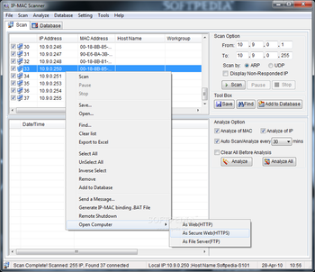 IP-MAC Scanner screenshot