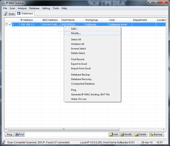 IP-MAC Scanner screenshot 2