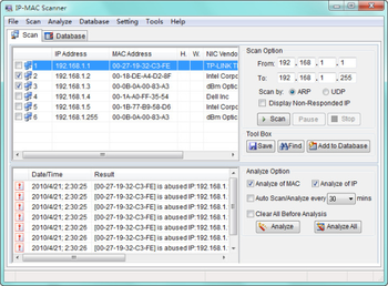 IP-MAC Scanner screenshot