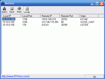 IP_NetStat screenshot 2