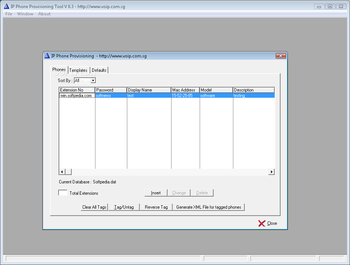 IP Phone Provisioning Tool screenshot