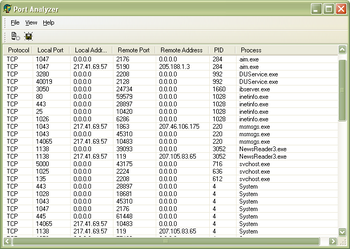 IP Port Analyzer screenshot 2