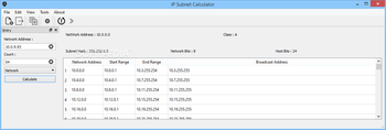 IP Subnet Calculator screenshot