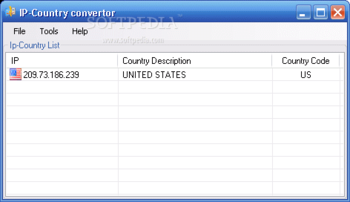 Ip to Country Convertor screenshot