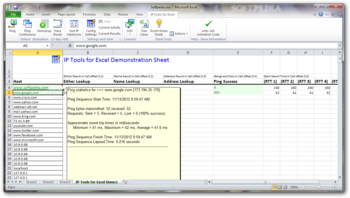 IP Tools for Excel screenshot