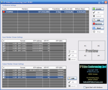 IP Video Conferencing Live screenshot