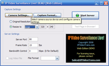 IP Video Surveillance Live screenshot