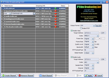 IP Video Transcoding Live! screenshot 2