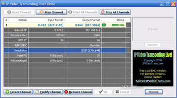 IP Video Transcoding Live! screenshot 3