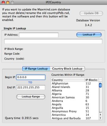 Ip2Country screenshot 2