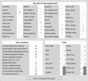 IPA Typing Assistant screenshot