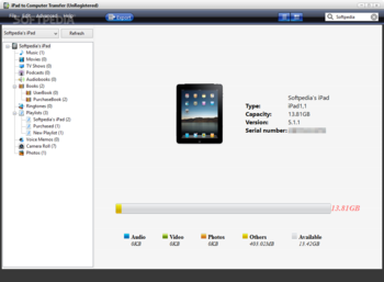 iPad to Computer Transfer screenshot