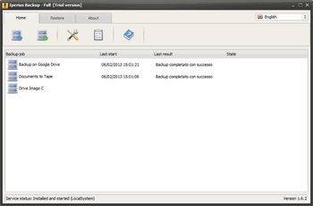 Iperius Backup screenshot