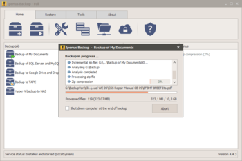 Iperius Backup screenshot