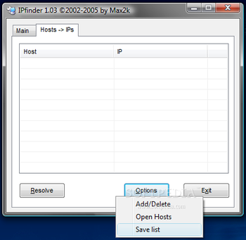 IPfinder screenshot 2