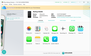 iPhone Backup Extractor screenshot