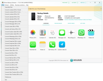 iPhone Backup Extractor screenshot 5