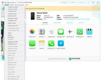 iPhone Backup Extractor screenshot 6