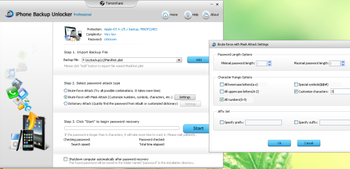 iPhone Backup Unlocker Professional screenshot 2