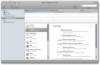 iPhone Configuration Utility screenshot 4