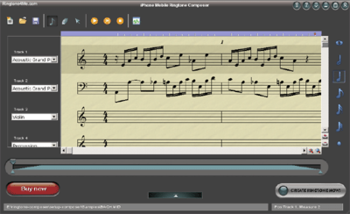 iPhone Mobile Ringtone Composer screenshot