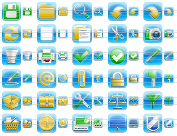 iPhone Style Toolbar Icons screenshot