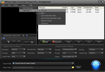 iPhone Video Converter Factory Pro screenshot 6