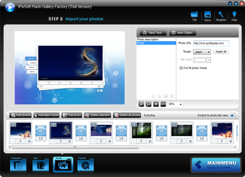 iPixSoft Flash Gallery Factory screenshot 3