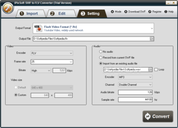 iPixSoft SWF to FLV Converter screenshot 5