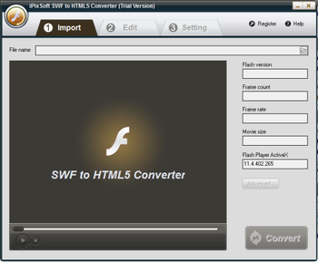 iPixSoft SWF to HTML5 Converter screenshot