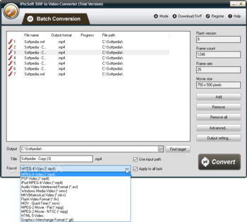 iPixSoft SWF to Video Converter screenshot 5