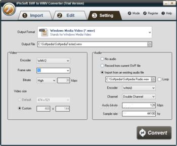 iPixSoft SWF to WMV Converter screenshot 3