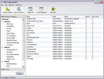 iPod Computer Copy Expert screenshot