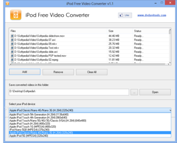 iPod Free Video Converter screenshot