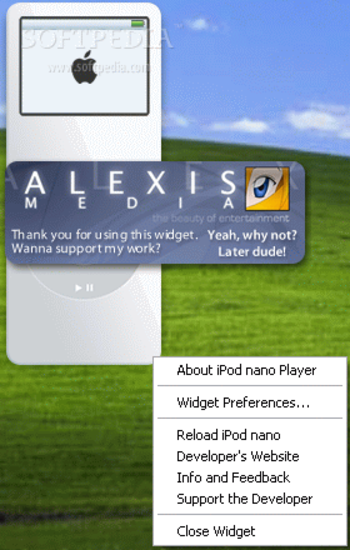iPod nano Player screenshot