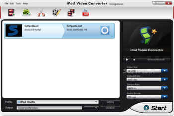 iPod Video Converter screenshot