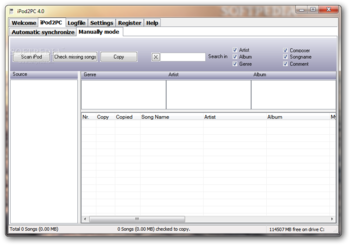 iPod2PC screenshot 2