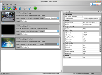 iPodRobot Video Converter screenshot